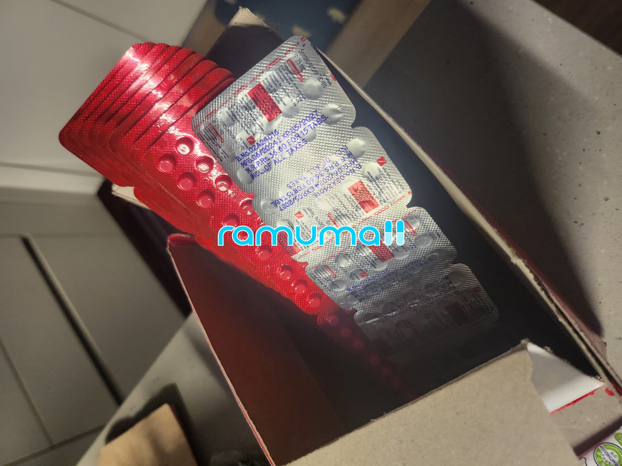 알닥톤 (스피로노락톤) 25mg 직구 후기
