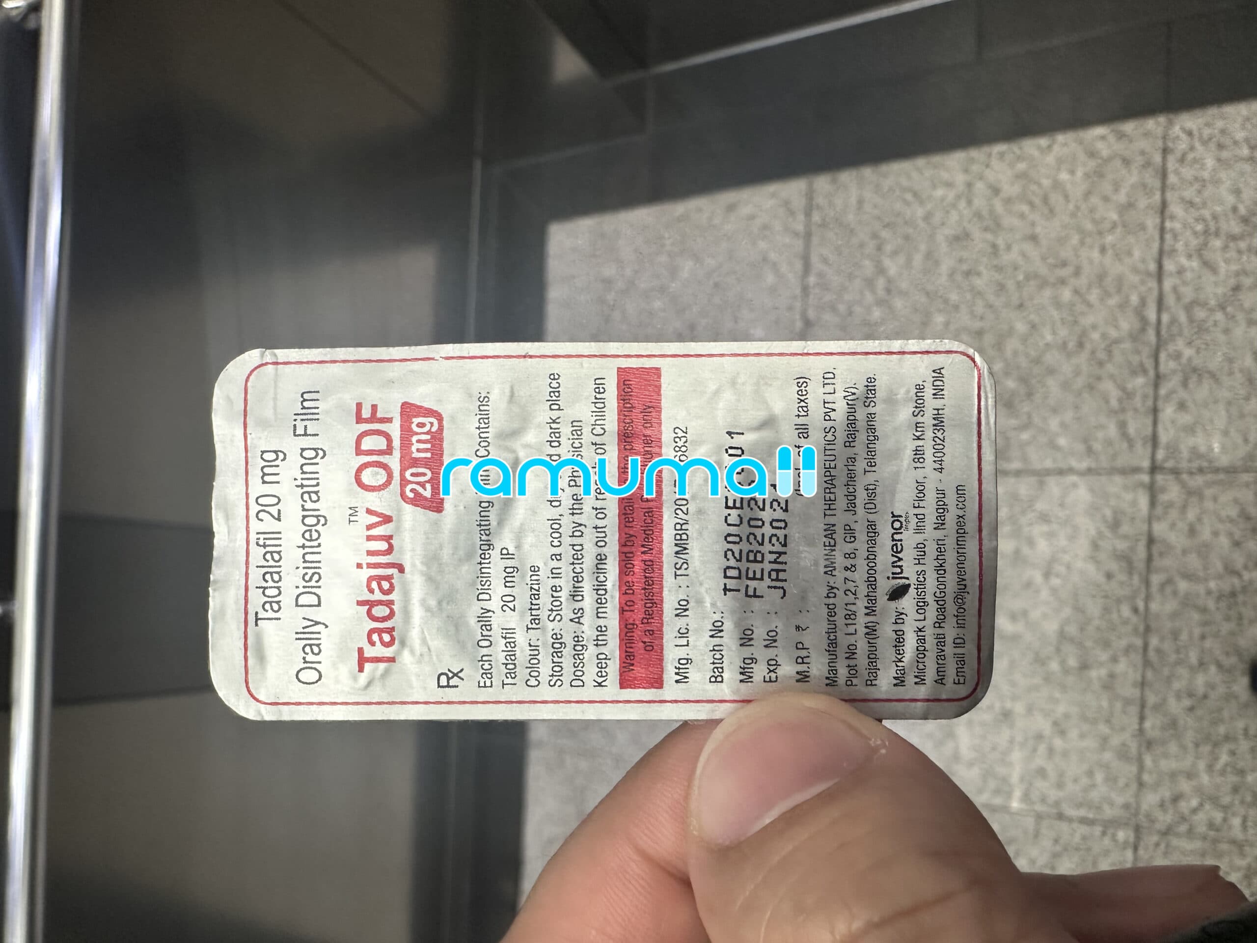 타다주브 20mg (필름형) - 할인이벤트 직구 후기