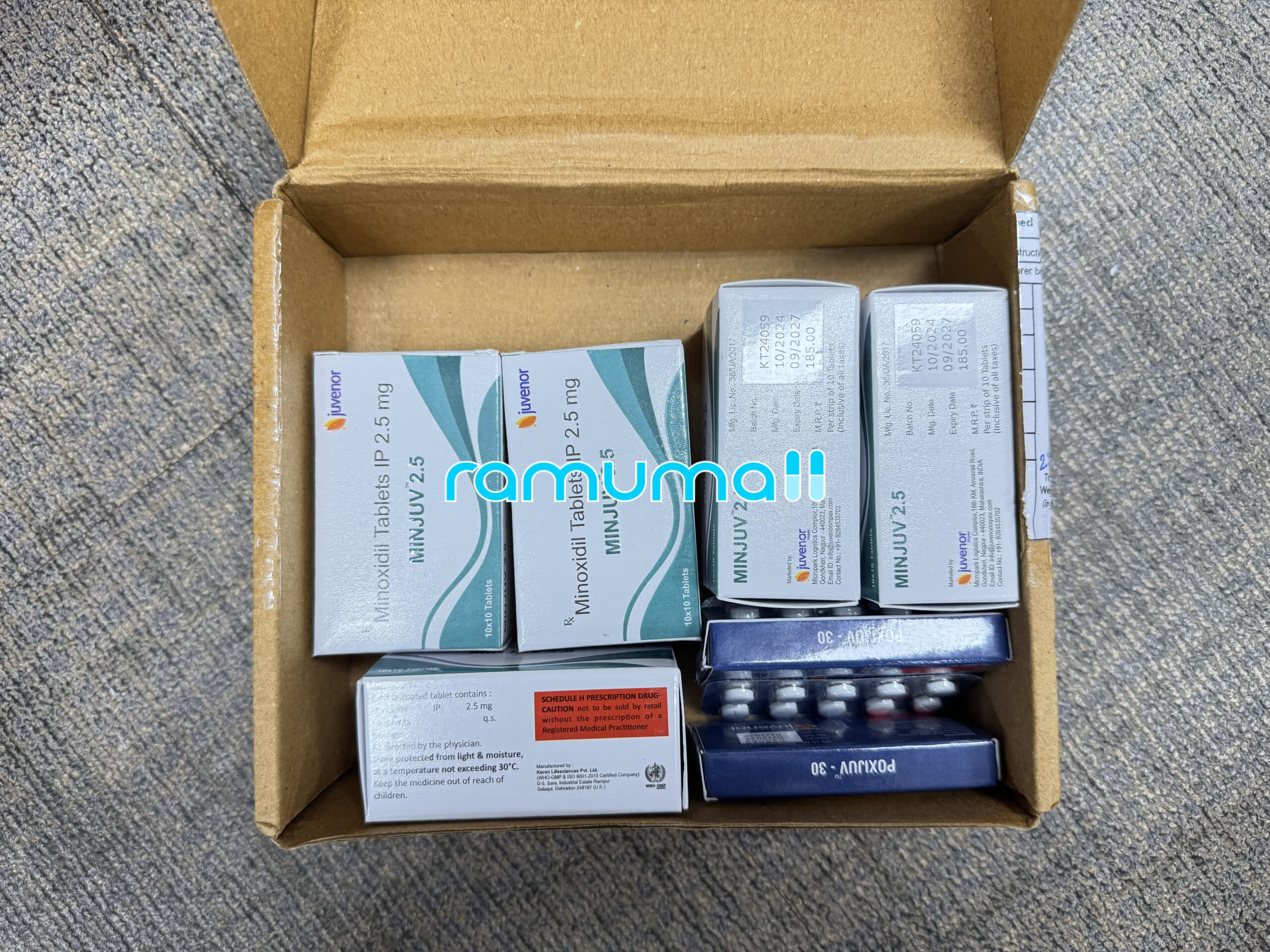 민주브 2.5mg ( 미녹시딜 2.5mg ) 직구 후기