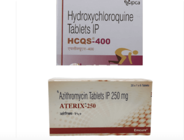 (특가상품)하이드록시클로로퀸 HCQS-200mg + 아지트로마이신 ATERIX-250mg